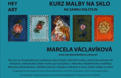 Nabídka podmalby na sklo pro zámek Kolštejn v Branné