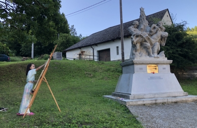 Práce v plenéru v Hanušovicích