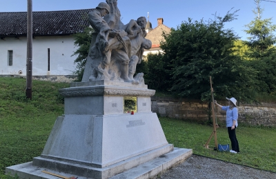 Práce v plenéru v Hanušovicích